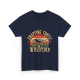 Snapping Turtle Whisperer Snapping Turtle T-Shirt - Navy