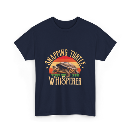 Snapping Turtle Whisperer Snapping Turtle T-Shirt - Navy