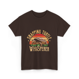 Snapping Turtle Whisperer Snapping Turtle T-Shirt - Dark Chocolate