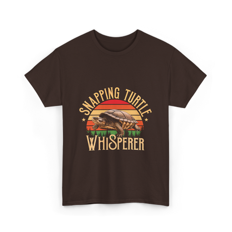 Snapping Turtle Whisperer Snapping Turtle T-Shirt - Dark Chocolate