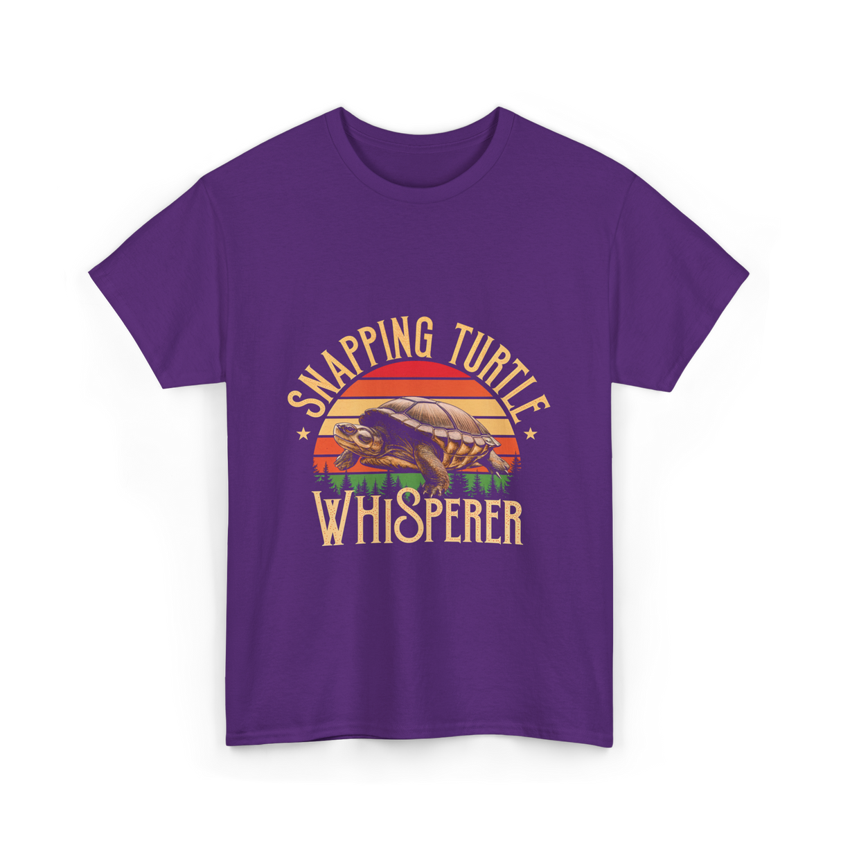 Snapping Turtle Whisperer Snapping Turtle T-Shirt - Purple