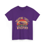 Snapping Turtle Whisperer Snapping Turtle T-Shirt - Purple