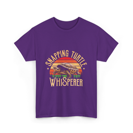 Snapping Turtle Whisperer Snapping Turtle T-Shirt - Purple