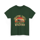 Snapping Turtle Whisperer Snapping Turtle T-Shirt - Forest Green