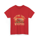 Snapping Turtle Whisperer Snapping Turtle T-Shirt - Red