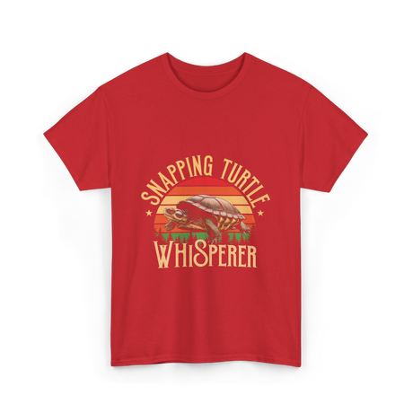 Snapping Turtle Whisperer Snapping Turtle T-Shirt - Red