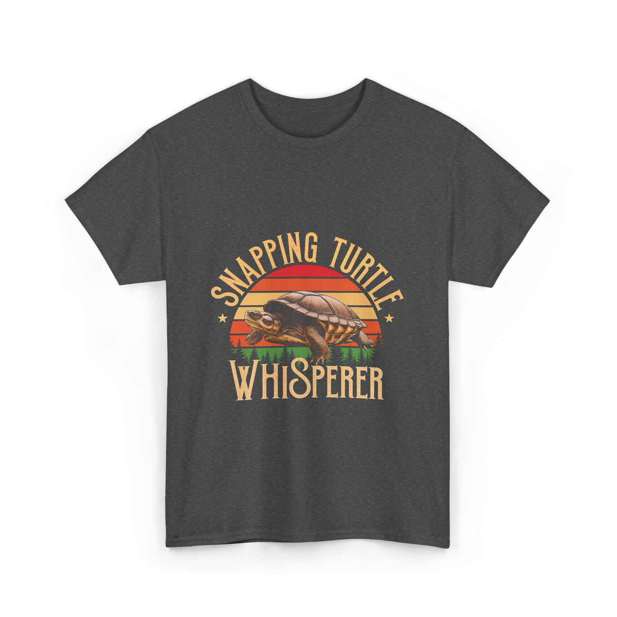 Snapping Turtle Whisperer Snapping Turtle T-Shirt - Dark Heather