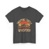 Snapping Turtle Whisperer Turtle Lover T-Shirt - Dark Heather