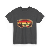 Snowboard Goggles Retro Adventure T-Shirt - Dark Heather