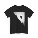 Snowboarder Jumping Snowboarding Adventure T-Shirt - Black