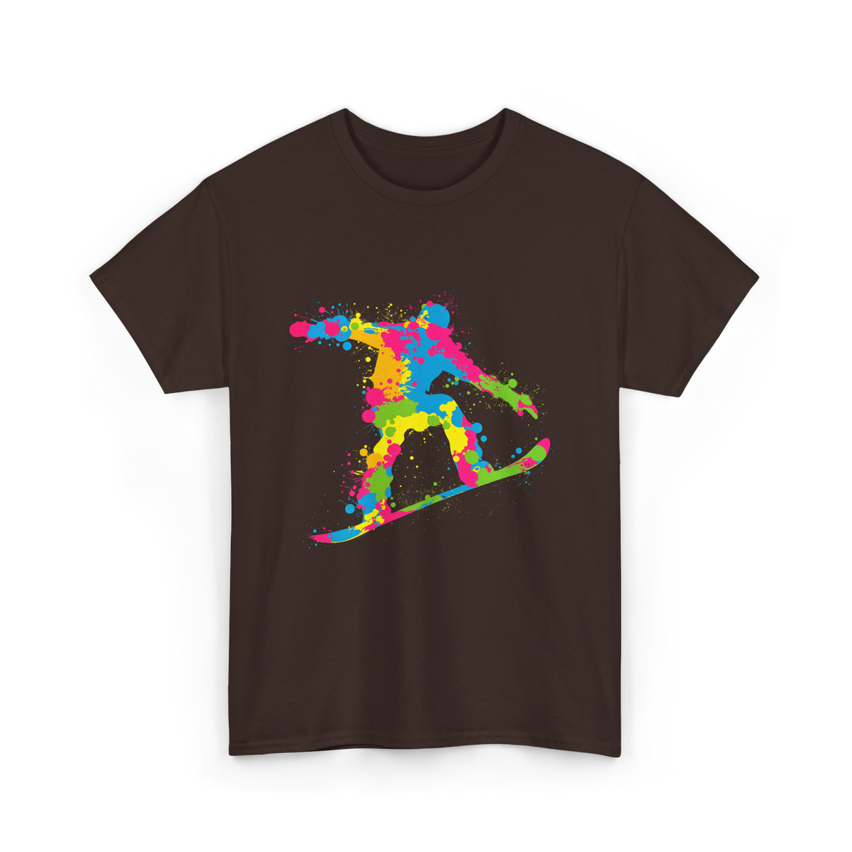 Snowboarder Snowboarding Boys Kids T-Shirt - Dark Chocolate