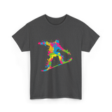 Snowboarder Snowboarding Boys Kids T-Shirt - Dark Heather