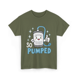 So Pumped Insulin Pump Diabetes T-Shirt - Military Green