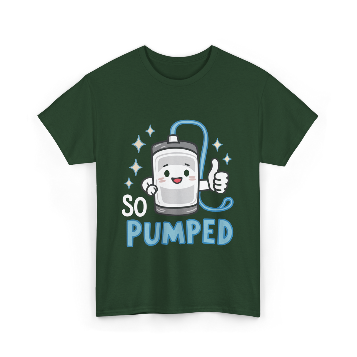 So Pumped Insulin Pump Diabetes T-Shirt - Forest Green