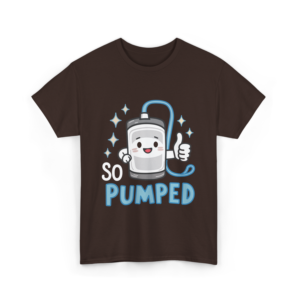 So Pumped Insulin Pump Diabetes T-Shirt - Dark Chocolate