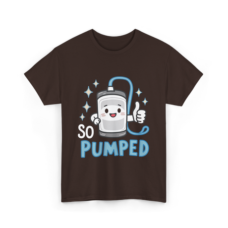 So Pumped Insulin Pump Diabetes T-Shirt - Dark Chocolate