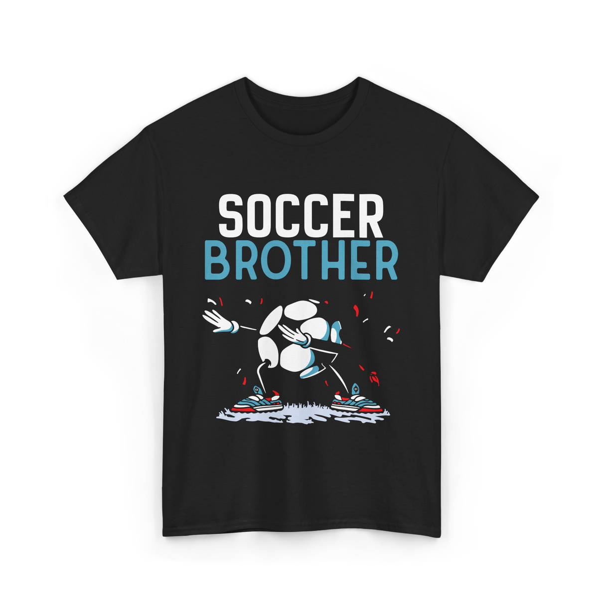 Soccer Brother Soccer Player T-Shirt - Black