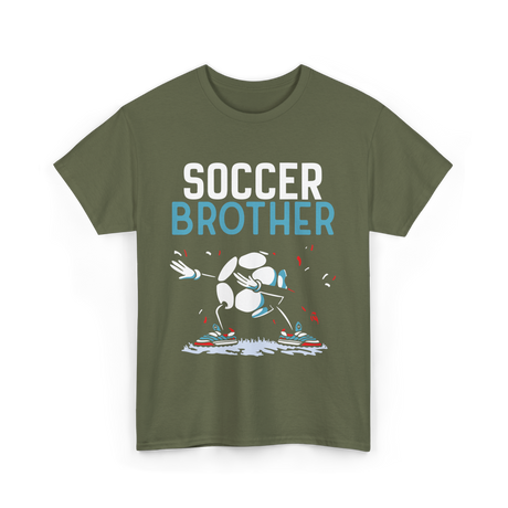 Soccer Brother Soccer Player T-Shirt - Military Green