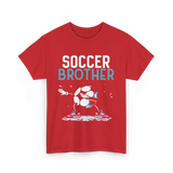 Soccer Brother Soccer Player T-Shirt - Red