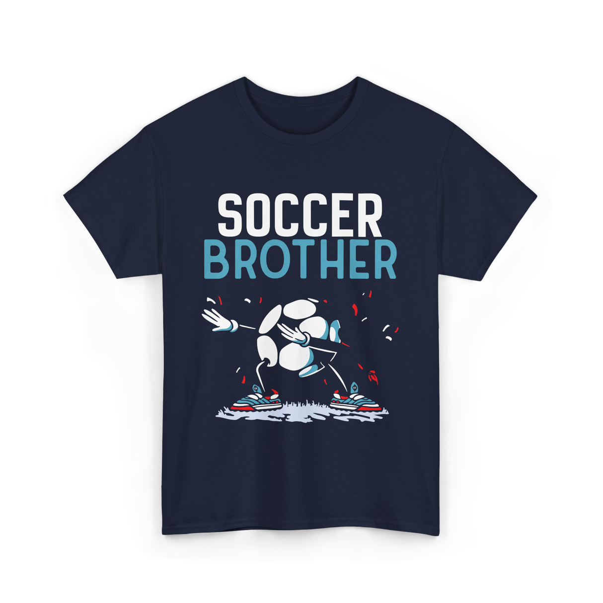 Soccer Brother Soccer Player T-Shirt - Navy