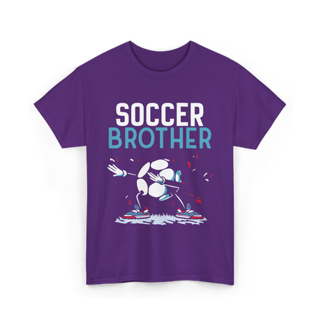 Soccer Brother Soccer Player T-Shirt - Purple