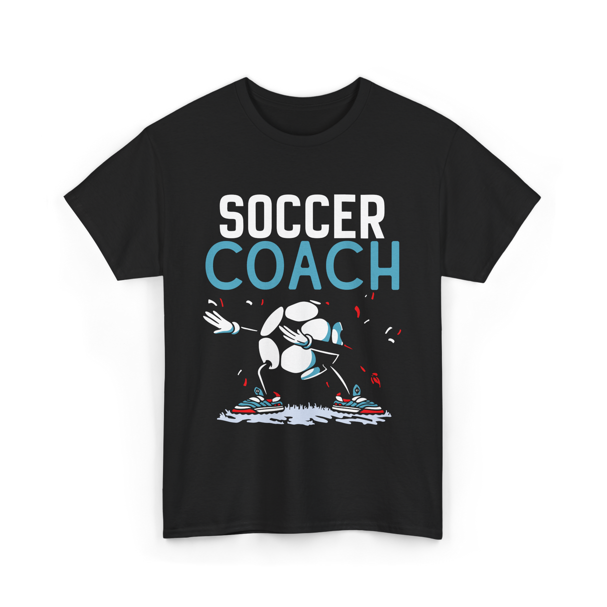 Soccer Coach Soccer Coaching T-Shirt - Black