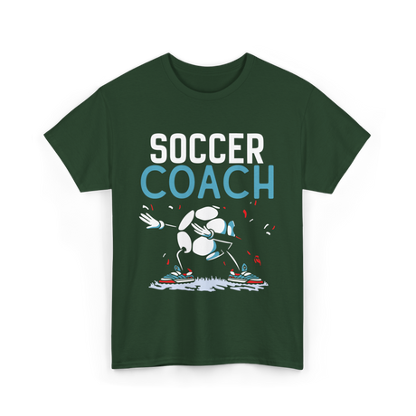 Soccer Coach Soccer Coaching T-Shirt - Forest Green