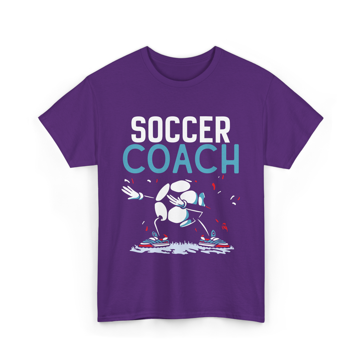 Soccer Coach Soccer Coaching T-Shirt - Purple