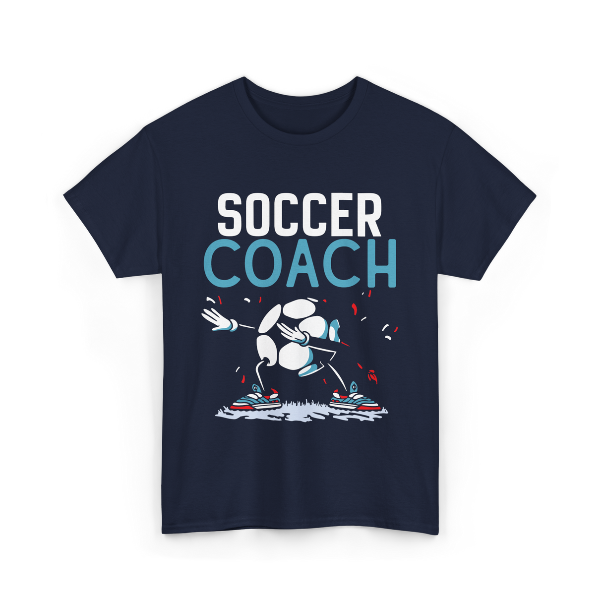 Soccer Coach Soccer Coaching T-Shirt - Navy