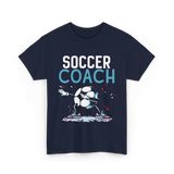 Soccer Coach Soccer Coaching T-Shirt - Navy