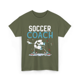 Soccer Coach Soccer Coaching T-Shirt - Military Green