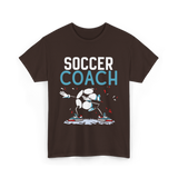 Soccer Coach Soccer Coaching T-Shirt - Dark Chocolate