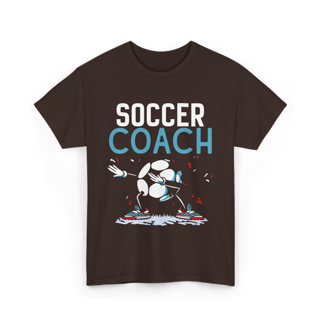 Soccer Coach Soccer Coaching T-Shirt - Dark Chocolate