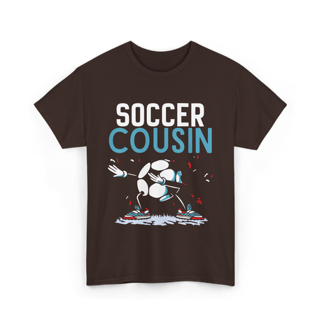 Soccer Cousin Soccer Player T-Shirt - Dark Chocolate