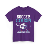 Soccer Cousin Soccer Player T-Shirt - Purple