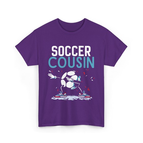 Soccer Cousin Soccer Player T-Shirt - Purple