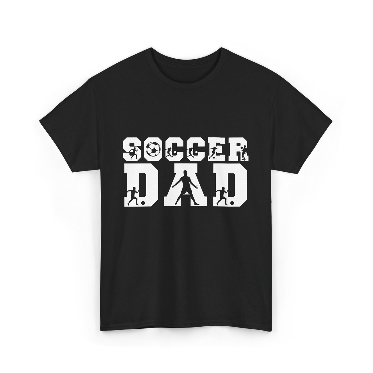 Soccer Dad Player Father T-Shirt - Black