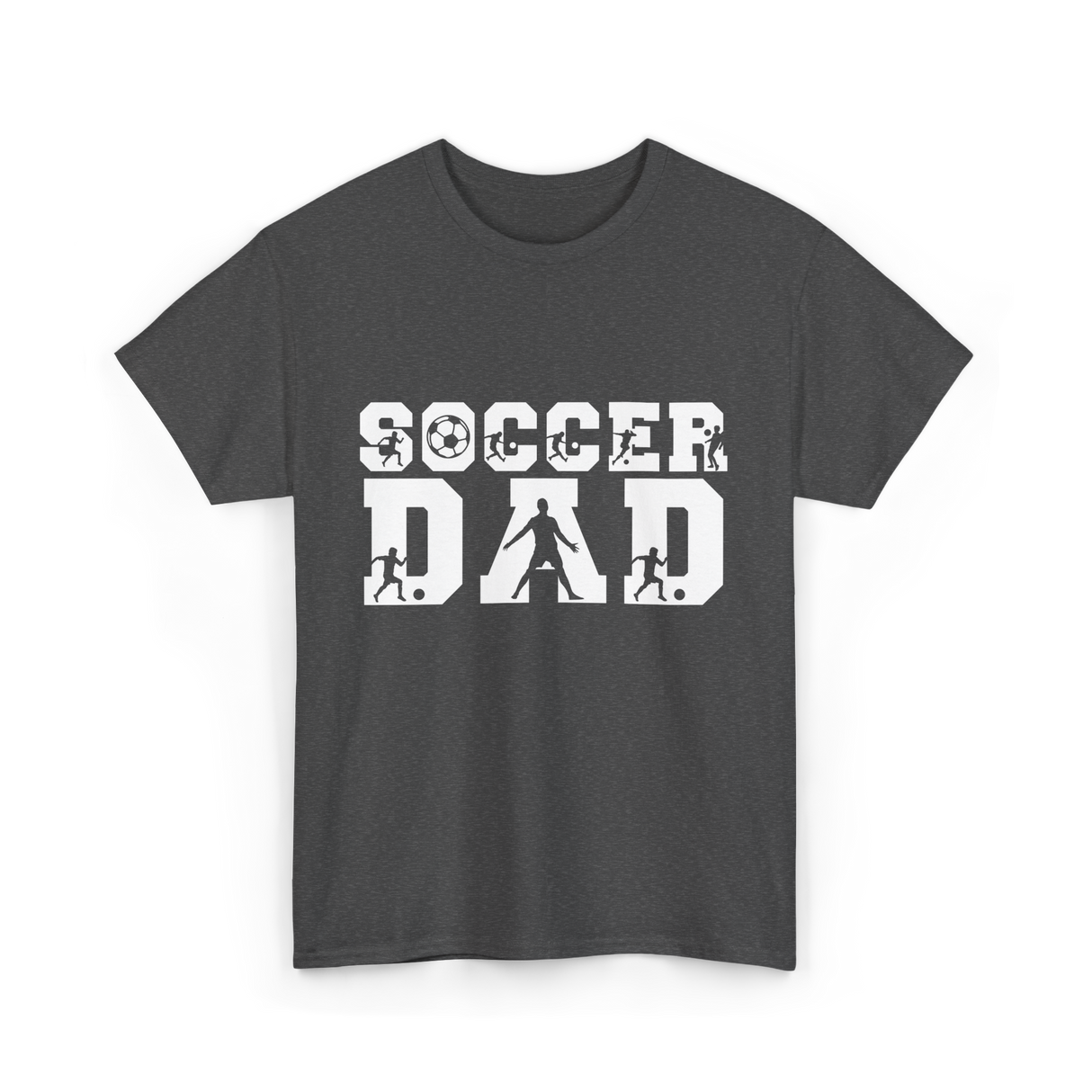 Soccer Dad Player Father T-Shirt - Dark Heather