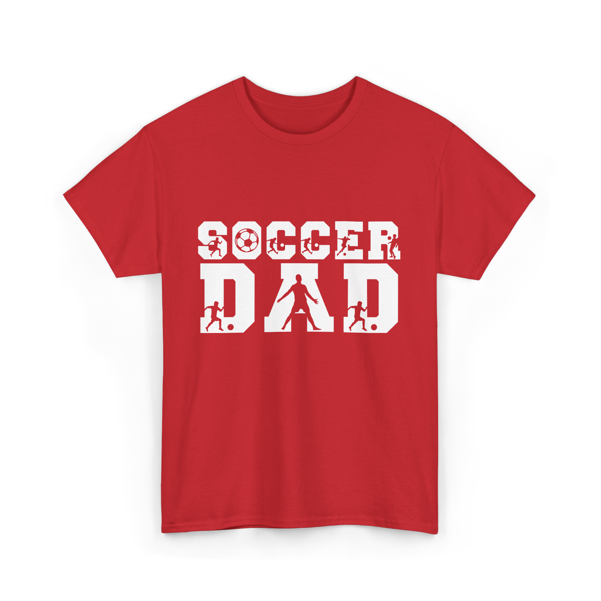 Soccer Dad Player Father T-Shirt - Red