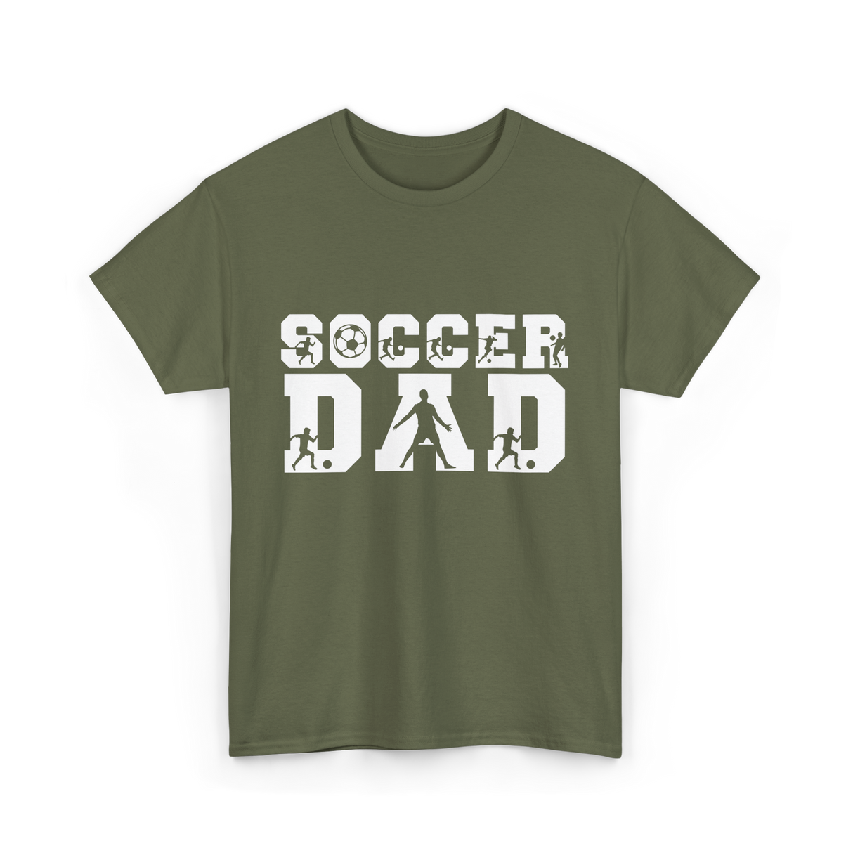 Soccer Dad Player Father T-Shirt - Military Green