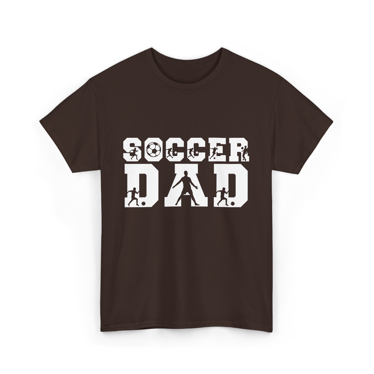 Soccer Dad Player Father T-Shirt - Dark Chocolate