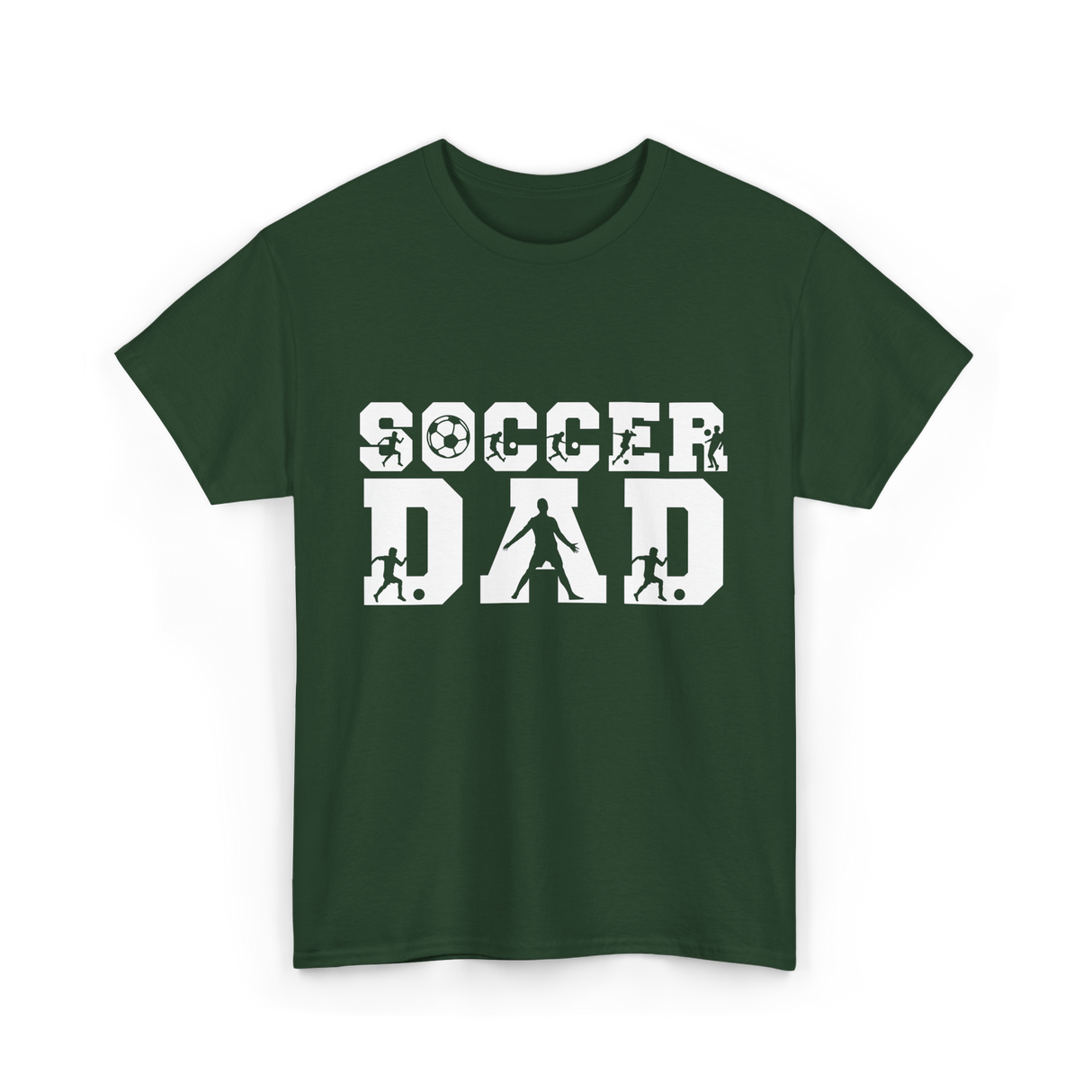 Soccer Dad Player Father T-Shirt - Forest Green