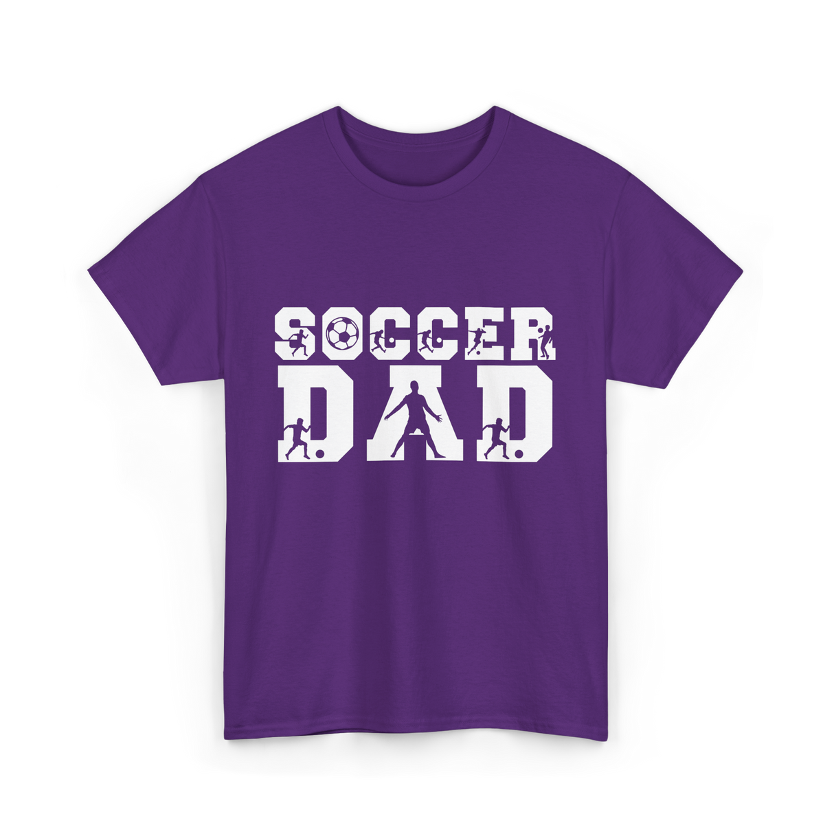 Soccer Dad Player Father T-Shirt - Purple