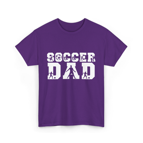 Soccer Dad Player Father T-Shirt - Purple