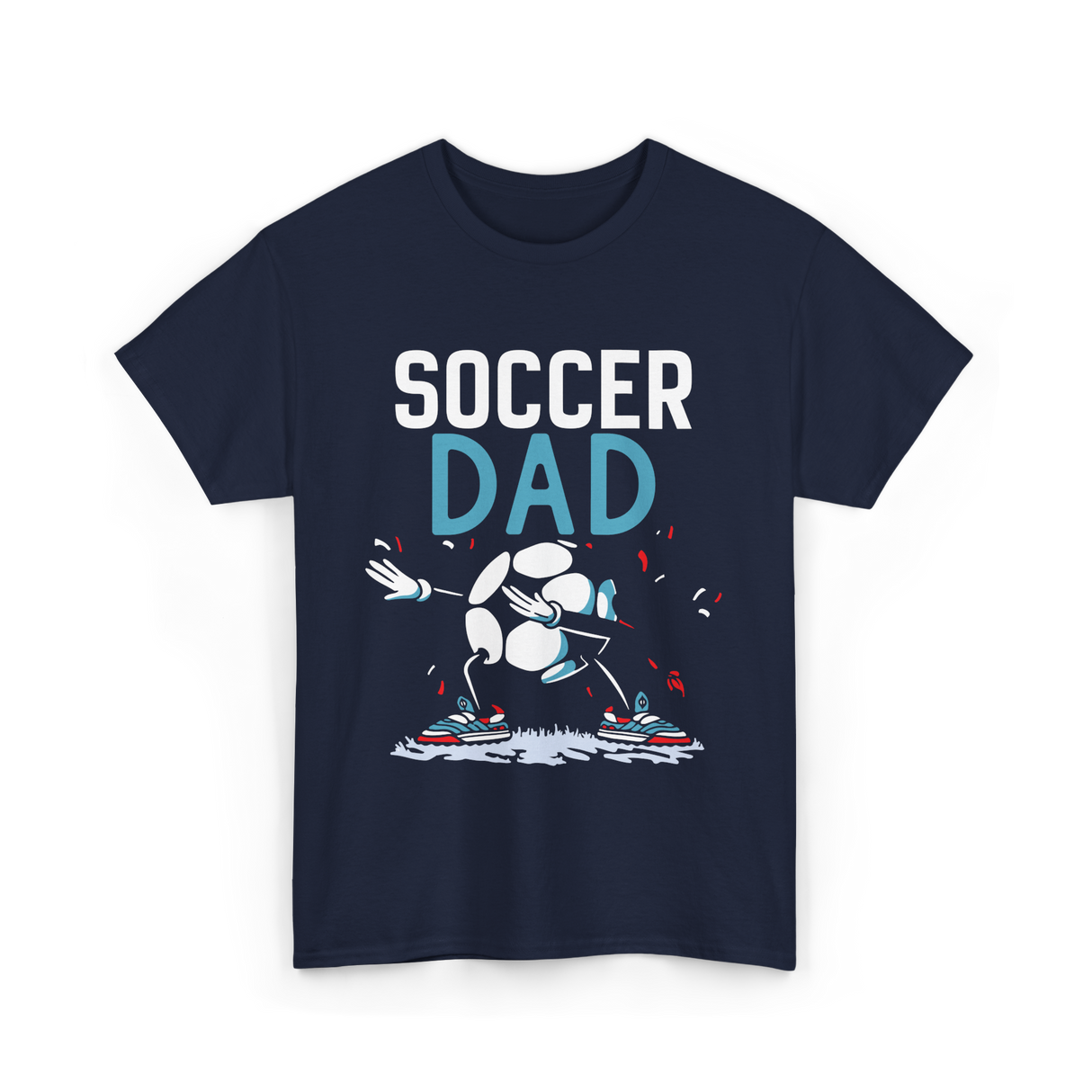 Soccer Dad Soccer Football Parent T-Shirt - Navy