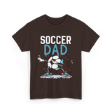 Soccer Dad Soccer Football Parent T-Shirt - Dark Chocolate