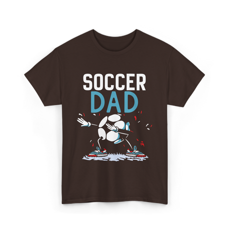 Soccer Dad Soccer Football Parent T-Shirt - Dark Chocolate