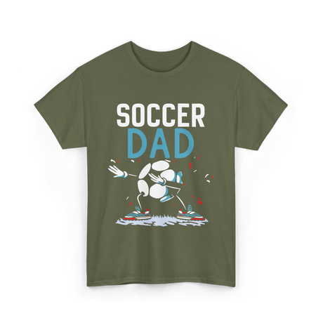 Soccer Dad Soccer Football Parent T-Shirt - Military Green