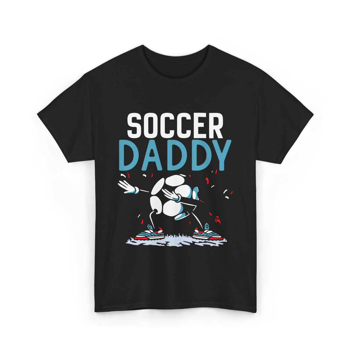 Soccer Daddy Soccer Dad Football T-Shirt - Black