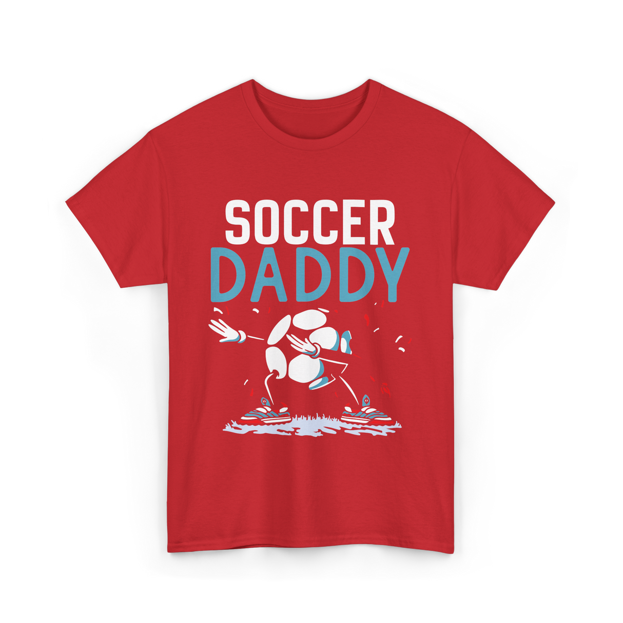 Soccer Daddy Soccer Dad Football T-Shirt - Red